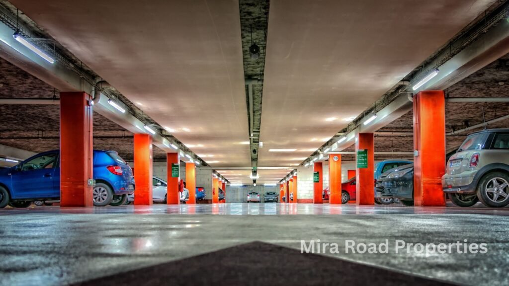 Flats apartment for rent in Mira Road with parking