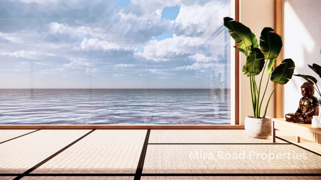 Flats house for rent Mira Road with sea view