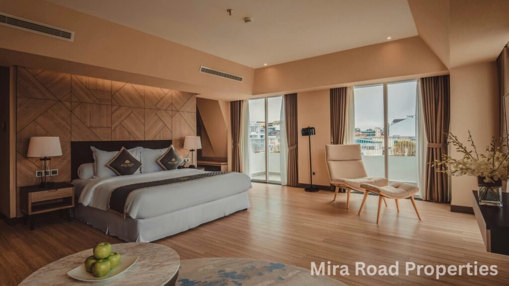 Flats in house for rent Mira Road East near railway station