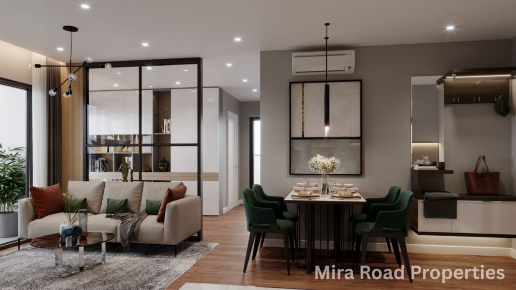 Flats in in Mira Road East near railway station for rent with amenities