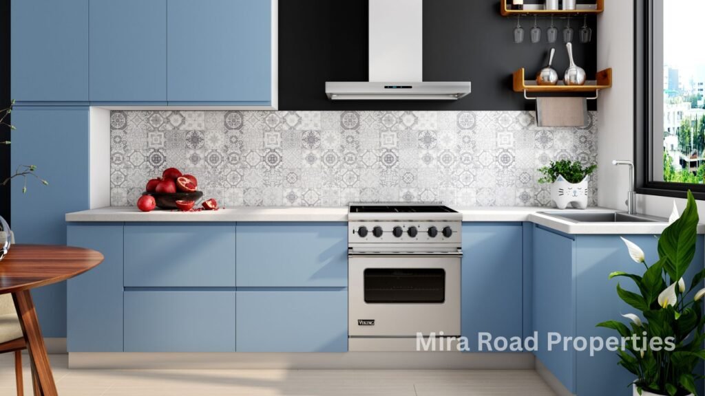 Flats with modular kitchen for rent in Mira Road with Greenery view
