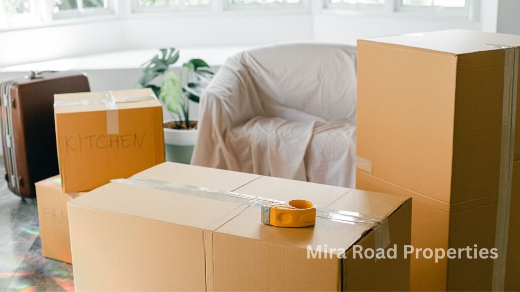 Semi-furnished House shifting services for rent in Mira Road