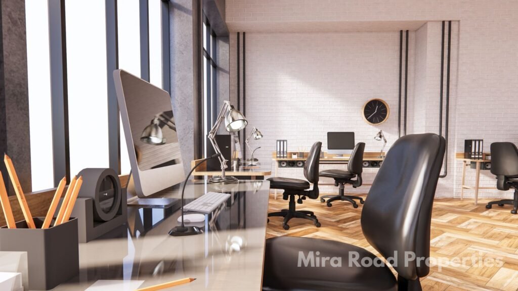 Small office for rent near metro station in Mira Road under ₹15,000