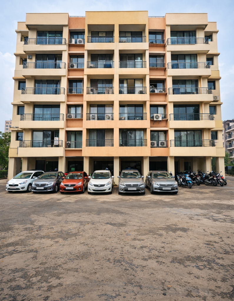 One BHK Flats to Rent at Vinay Nagar, Mira Road with Parking